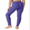 Willit Girls Horse Riding Pants Tights Kids Equestrian Breeches Knee-Patch Youth Schooling Tights Zipper Pockets Purple XS view 2