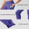 Willit Girls Horse Riding Pants Tights Kids Equestrian Breeches Knee-Patch Youth Schooling Tights Zipper Pockets Purple XS view 4