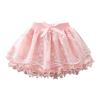 Girls Summer Half Skirt Embroidered Pattern Bow Multi Layer Pommel Skirt Casual Outing for 1 to 7 Years Toddler Outfits (Pink, 18-24 Months) view 1