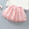 Girls Summer Half Skirt Embroidered Pattern Bow Multi Layer Pommel Skirt Casual Outing for 1 to 7 Years Toddler Outfits (Pink, 18-24 Months) view 2