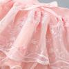 Girls Summer Half Skirt Embroidered Pattern Bow Multi Layer Pommel Skirt Casual Outing for 1 to 7 Years Toddler Outfits (Pink, 18-24 Months) view 3