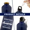 12 Pack Multicolor Aluminum Water Bottle Sometimes You Forget You're Awesome Lightweight Reusable Bike Backpacking Water Bottles Bulk with Buckle and Twist Cap Gift for Christmas Travel Sport(20 Oz) view 3