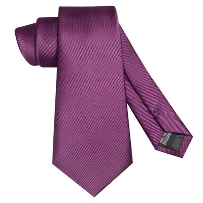 JEMYGINS Mens Purple Tie 7cm Silk Necktie for Business and Wedding (1)
