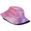 Cute Marble Pattern Bucket Hats Fashion Sun Cap Packable Outdoor Summer Fisherman Hat for Women and Men view 2