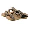 Sandals for Women Dressy Summer Flats,Comfortable Flip-Flops Rhinestone Gladiator Sandals Flat Wedding Sandals Gem Pearl Sparkling Bridal Bridesmaid Sandals Blue Bohemian Sandals view 1