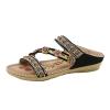 Sandals for Women Dressy Summer Flats,Comfortable Flip-Flops Rhinestone Gladiator Sandals Flat Wedding Sandals Gem Pearl Sparkling Bridal Bridesmaid Sandals Blue Bohemian Sandals view 2