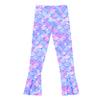 Loloda Kids Swim Leggings Rash Guard Swim Pants Tie Dye Sweat Pants for Girls Stretch Pants UV Sun Protection Purple Fish Scales 16 Years view 4