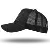 American Flag Trucker Hat - Snapback Hat, Baseball Cap for Men Women - Breathable Mesh Side, Adjustable Fit - for Casual Wear Black/Black view 2