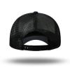 American Flag Trucker Hat - Snapback Hat, Baseball Cap for Men Women - Breathable Mesh Side, Adjustable Fit - for Casual Wear Black/Black view 4