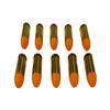 45 ACP AUTO Snap caps - Dummy Training Rounds - Set of 10 (Orange & Brass) view 3