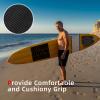 Abahub 9 Piece EVA Surfboard Deck Traction Pads with Kicker for Stomp Skimboards, Surf Boards, Funboard, Fish Board, Black view 2