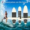 Abahub 9 Piece EVA Surfboard Deck Traction Pads with Kicker for Stomp Skimboards, Surf Boards, Funboard, Fish Board, Black view 3