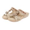 Sandals for Women Dressy Summer Flats,Open Toe Flat Sandal for Women Comfortable Dress Walking Slip-on Rhinestone Boho Rubber Sandals view 1