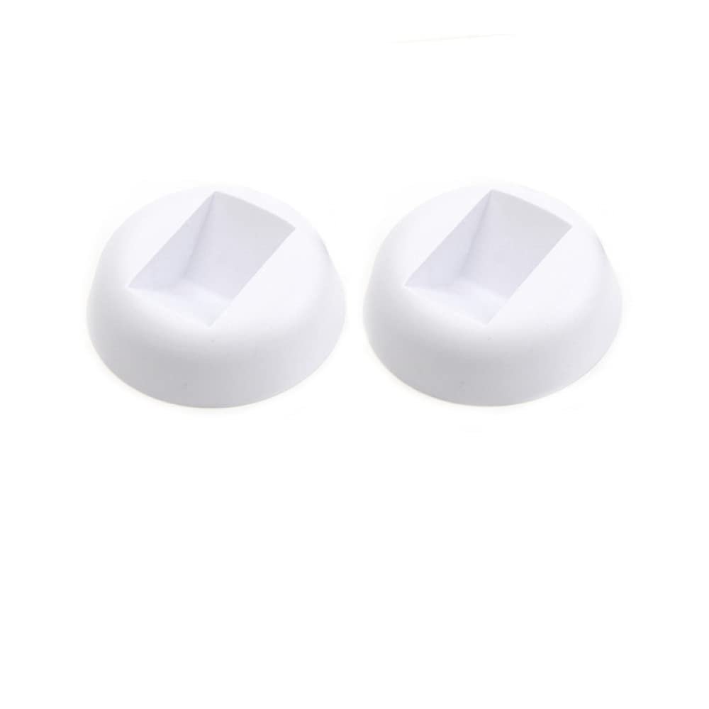 SAMEZA PE Film Jewelry Storage Box 3D Packaging Case Gemstone Free Stand Floating Frame Membrane Ring Earrings Necklace Display Holder,2 White Round Bases