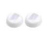 SAMEZA PE Film Jewelry Storage Box 3D Packaging Case Gemstone Free Stand Floating Frame Membrane Ring Earrings Necklace Display Holder,2 White Round Bases view 1