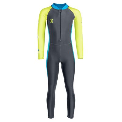 Kids Full Body Swimsuit One piece Long Sleeve Wetsuit Skin Sun Protection Sunsuit Swimwear for Boys S Size