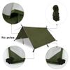 Tent Tarp Camping Tarp Waterproof Picnic Mat 300x300cm Multifunctional Tarp with Carrying Bag Camping Rain Tarp Shelter Car Shelter Hammock Rainfly Sailboat Shade Tarp for Outdoor Backpacking Hiking view 4