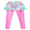 HULIJA Kids Girls Rash Guard Swim Legging Printed Skirts Pants Swimwear Bathing Suit Active Sports Trousers Pink 12 Years view 3