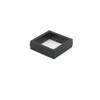 SAMEZA PE Film Jewelry Storage Box 3D Packaging Case Gemstone Free Stand Floating Frame Membrane Ring Earrings Necklace Display Holder,Black 7x7cm view 1