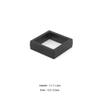 SAMEZA PE Film Jewelry Storage Box 3D Packaging Case Gemstone Free Stand Floating Frame Membrane Ring Earrings Necklace Display Holder,Black 7x7cm view 2