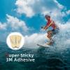 Abahub 3 Piece EVA Surfboard Deck Traction Pads with Kicker for Stomp Skimboards, Surf Boards, Funboard, Fish Board, Black view 3