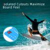 Abahub 3 Piece EVA Surfboard Deck Traction Pads with Kicker for Stomp Skimboards, Surf Boards, Funboard, Fish Board, Black view 4