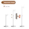 uxcell Purse Display Stand Adjustable Tabletop Single Hook Handbag Rack Stainless Steel Bag Holder for Retail Boutique Store - Silver view 3