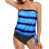 Tankini Swimsuits for Women Modest Floral Two Piece Bathing Suit Swimwear Tank Top Tummy Control Swimsuits with Short view 2