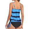 Tankini Swimsuits for Women Modest Floral Two Piece Bathing Suit Swimwear Tank Top Tummy Control Swimsuits with Short view 3