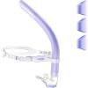 CAPAS Training Swim Snorkel for Lap Swimming, Swivel Headband Ultimate Fit Center-Mount Swimmers Snorkel with Liquid Silicone Mouthpiece Adjustable Strap, Designed for Adult Men Women view 1