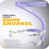 CAPAS Training Swim Snorkel for Lap Swimming, Swivel Headband Ultimate Fit Center-Mount Swimmers Snorkel with Liquid Silicone Mouthpiece Adjustable Strap, Designed for Adult Men Women view 2