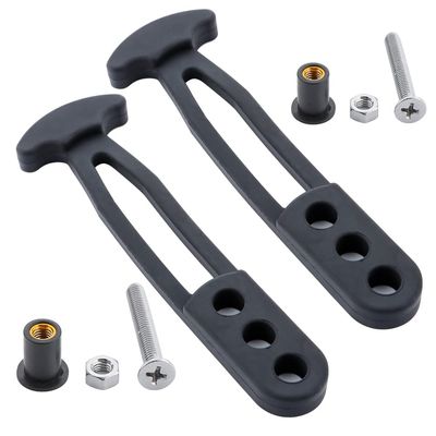 2 Pcs Boat Telescoping Ladder Strap, 3 Adjustable Mounting Holes for 2 Step 3 Step Ladder(M)