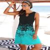ETCYY NEW Summer Dresses for Women Trendy Boho Floral Print Sundresses Sleeveless Beach Cover Up Dress with Pockets view 2