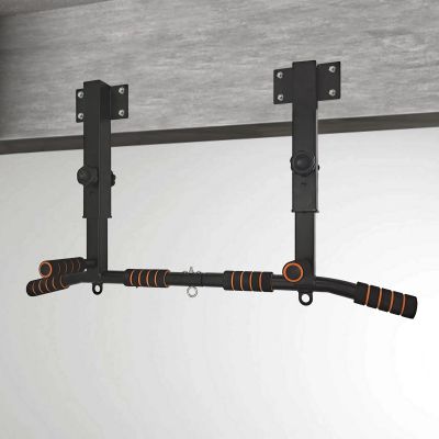 BDL Joist Mount Pull Up Bar, Heavy Duty Chin Up Bar Ceiling Mount for Home Gym Strength Training Equipment, Multifunctional Chin Up Bar Joist Mount, 4 Levels of Height Adjustment