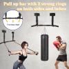 BDL Joist Mount Pull Up Bar, Heavy Duty Chin Up Bar Ceiling Mount for Home Gym Strength Training Equipment, Multifunctional Chin Up Bar Joist Mount, 4 Levels of Height Adjustment view 3
