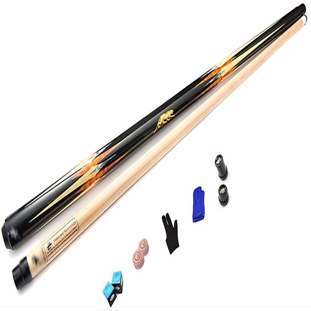 ACDWSXRT Pool cue Billiards House cues Billiard Pool Cue 58 Inches 10-11.5-13 Mm Billiard Pool Cue 1/2 Handcraft Maple Snooker Pool Cue Stick 19 Ounces(Color:Black;Size:13Mm)
