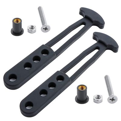 2 Pcs Boat Telescoping Ladder Strap, 4 Adjustable Mounting Holes for 2 Step 4 Step Ladder(L)