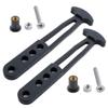 2 Pcs Boat Telescoping Ladder Strap, 4 Adjustable Mounting Holes for 2 Step 4 Step Ladder(L) view 1