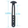 2 Pcs Boat Telescoping Ladder Strap, 4 Adjustable Mounting Holes for 2 Step 4 Step Ladder(L) view 2