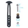 2 Pcs Boat Telescoping Ladder Strap, 4 Adjustable Mounting Holes for 2 Step 4 Step Ladder(L) view 3
