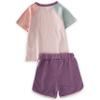 Cigit Concept CGT - Powder Pink 100% Cotton T-Shirt and Shorts Set for Girls (2-7 Years),Flexible and Comfortable (18-24 Months) view 4