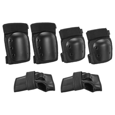 PATIKIL XL Size Adult/Youth Knee Pads Elbow Pads Wrist Guards, 3 in 1 Protective Gear Set for Roller Cycling Skateboarding BMX Bike Inline Skating Scooter Riding, Black