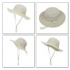 Newborn Hats for Boys Fisherman's Summer Sun Hat Hat Cap Baby Boys Girls Sunscreen Hat Kids Hat (Beige, 0-24 Months) view 3