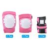 PATIKIL L Size Adult/Youth Knee Pads Elbow Pads Wrist Guards, 3 in 1 Protective Gear Set for Roller Cycling Skateboard BMX Bike Inline Skating Scooter Riding, Pink view 2
