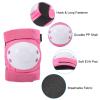 PATIKIL L Size Adult/Youth Knee Pads Elbow Pads Wrist Guards, 3 in 1 Protective Gear Set for Roller Cycling Skateboard BMX Bike Inline Skating Scooter Riding, Pink view 3