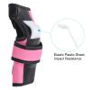 PATIKIL L Size Adult/Youth Knee Pads Elbow Pads Wrist Guards, 3 in 1 Protective Gear Set for Roller Cycling Skateboard BMX Bike Inline Skating Scooter Riding, Pink view 4