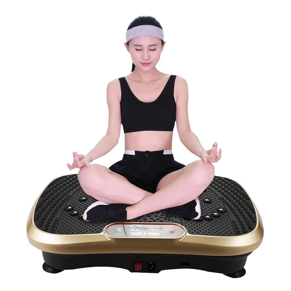 HAIZON Vibration Plate Exercise Machine - Whole Body Workout Vibration Fitness Platform w/Loop Bands - for Shaping,Toning, Wellness, Recovery