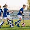 Outus 4 Pcs Kids Soccer Ball Trainer Soccer Juggle Kick Trainer Solo Handle Throw Adjustable Locked Net Bungee Elastic Soccer Ball Net Kicker for Youth Adults Training Equipment, 4 Color Size 3 4 5 view 2