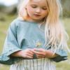 Cigit Concept Girls' Just Breathe Printed T-Shirt and Muslin Trousers 100% Cotton Set - Green (2-8 Years) - Flexible and Comfortable (6-7 Years) view 4