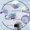 LDRFSE Roller Skate Shoes for Men Women 2-in-1 Double-Row Deform Wheel Roller Skates Sneakers Shoes with Wheels Indoor Outdoor Skates Shoes for Youth Boys and Girls Purple view 4